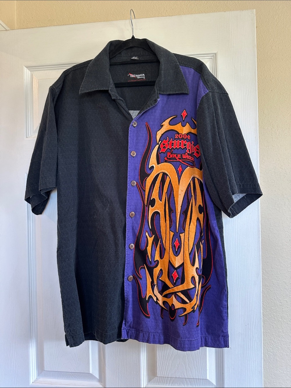 Sturgigs Bike Week Men's Black & Purple Graphic Short-Sleeve Shirt